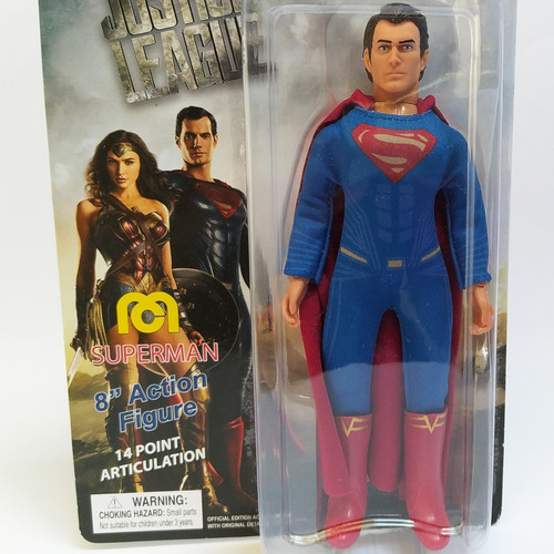 Superman Henry Cavill Justice Leage Dc 8 Pulgadas Mego
