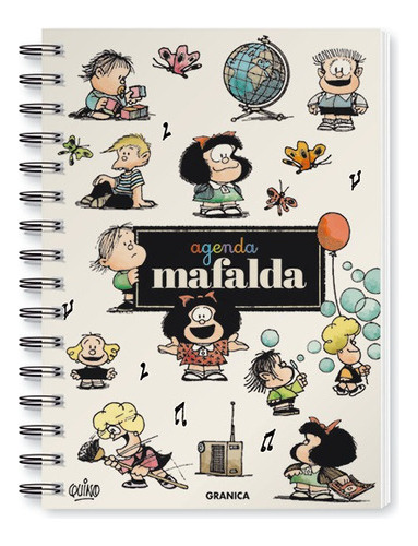 Agenda Perpetua Mafalda Anillada Blanca