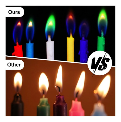 Velas De Cumpleaños De 18 Unidades Soporte, Velas Colo...