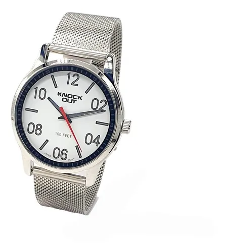 Reloj Knock Out Hombre Malla Tejida Mod 908 Gtia Oficial Env o