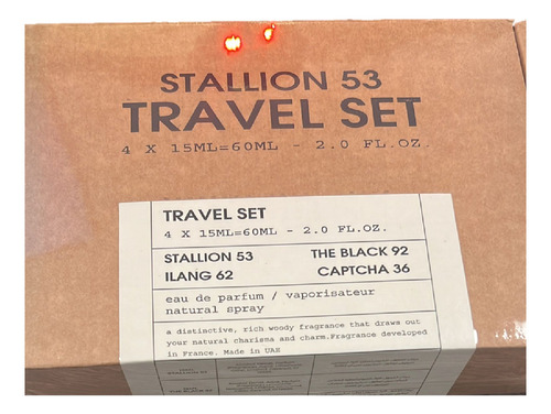 Set Stallion 53 Travel 4 X 15 Ml 60 Mls