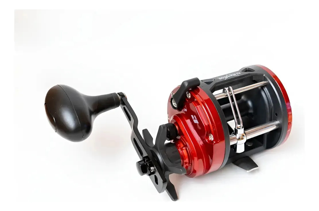 Reel Rotativo Vento 7000 Manija Izquierda Albatros Rojo Izquierdo