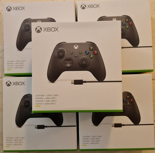 Imagen 6 de 7 de Control joystick inalámbrico Microsoft Xbox Xbox Series X|S Controller + USB-C cable carbon black