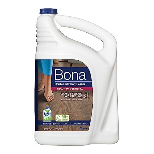 Recarga De Limpiador Pisos De Madera Bona, 128 Fl Oz, S...