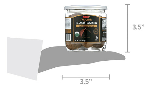 Ajo Negro Orgánico Usda, Bulbos Enteros, Fácil De Pelar
