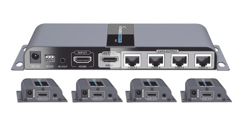 Extensor Distribuidor Profesional Hdmi Por Utp 1x4 Epcom