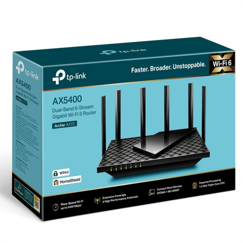 Imagen 8 de 10 de Router Gigabit Wifi 6 Dual Band Ax5400, Tp-link Archer Ax72