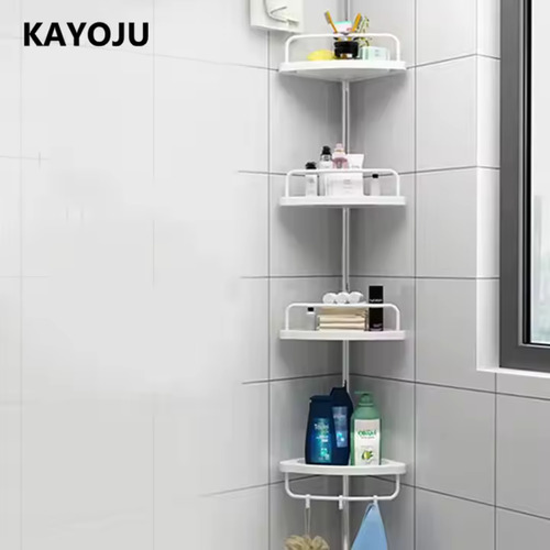 Estante Esquinero Baño Inoxidable Organizado- Sin Taladro Blanco