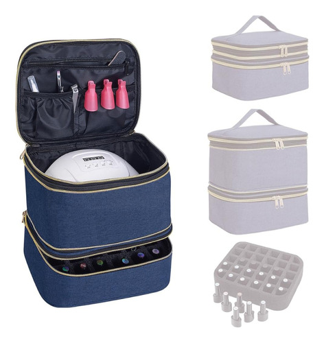 Nail Polish Organizer, Handheld Double Layer Nail Polish Cci