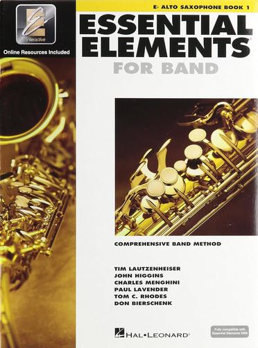 Elementos Esenciales 2000 Libro 1 De Saxofón Alto Cd-r...