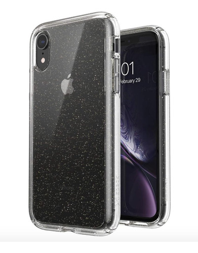 Capa Super Anti-impacto Para Apple iPhone XR - Clear Glitter