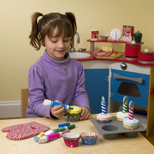 Juego Melissa Y Doug De Elementos De Madera Para Hornear Y D