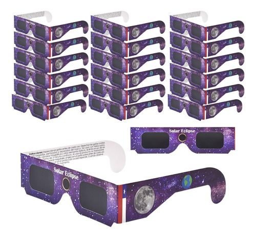 Lentes Gafas Para Eclipse Solar Certificadas Iso (20pz)