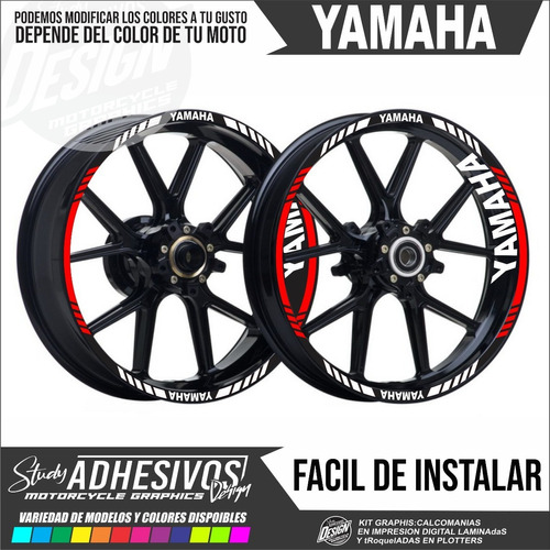 Calcomanias Reflectivas Para Rin 17 De Moto Yamaha