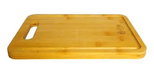 Tabla Picar Corta Hudson Madera Bambú Cocina 23x33 Cm