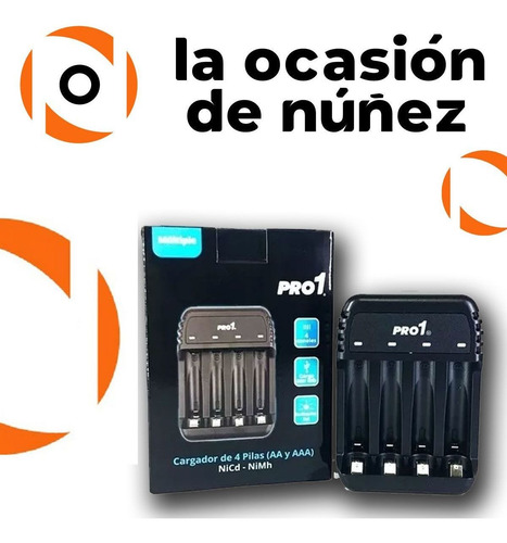 Imagen 3 de 6 de Cargador Rapido Multiple Aa Aaa 9v 4 Pilas Indicador Led