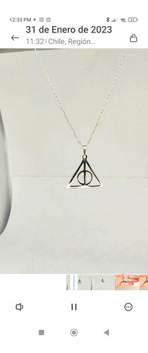 Imagen 7 de 7 de Harry Potter, Reliquias De La Muerte Cadena 50 Cm. Plata 980