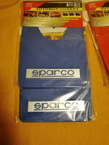 Guardabarros Faldillas Universales Autos Tunning Sparco Azul