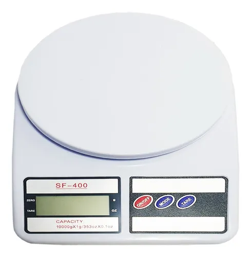 Balanza Cocina Atma Bcat21vwp Digital Vidrio Templado Blanco Capac. 3kg.