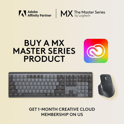 Rendimiento Iluminado Inalámbrico Mecánico Logitech Mx K...