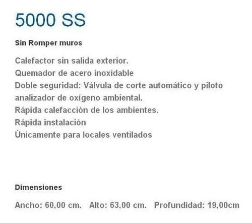 Imagen 4 de 5 de Calef Ormay 5000 Sin Salida Gn Garantia Enlozado
