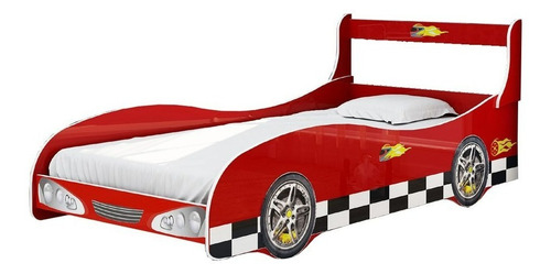 Cama 1 Plaza Infantil De Auto F1 . Armado Gratis. Tienda Max