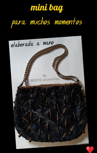 Bolso Cartera Mini Bag Negro