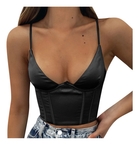 O9 Blusa Para Mujer Con Cuello En V, Corte Ajustado, Tipo Ca