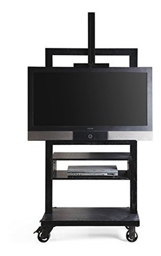 Hives And Honey Cullen Black 3 Tier Tv Stand For Flat Tv