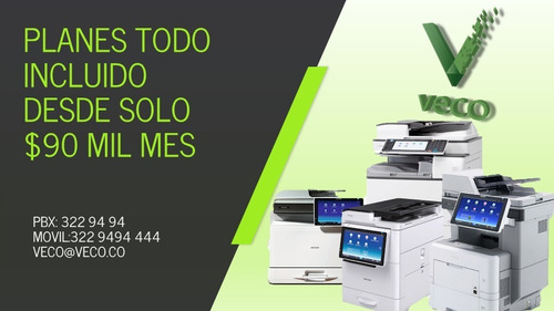 Imagen 1 de 8 de Alquiler Fotocopiadoras Multifuncionales Ricoh Medellin