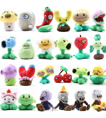 Peluche Plants Vs Zombies de 13 a 20 cm Elige tu modelo