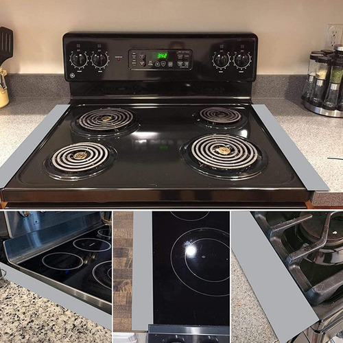 3 Stoves Counter Cover Silicone Range Refrigerator Black
