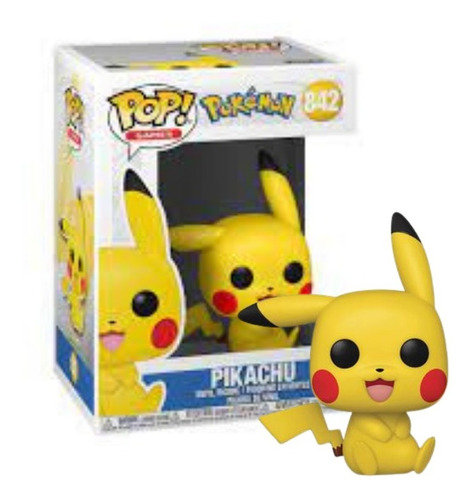 Boneco Funko Pop Games Pikachu 842 Pokémon Original