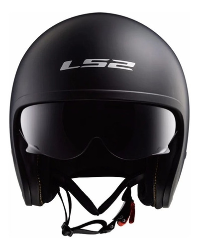 Casco Moto Abierto Ls2 599 Spitfire Negro Mate Mv Urbano