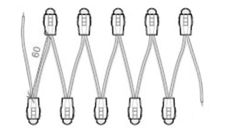 Imagen 3 de 7 de Pixel Led 5v Monocolor Rojo Pack 10 Unidades