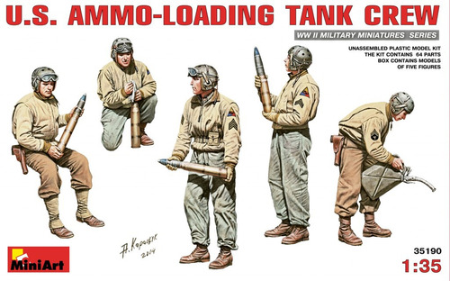 Miniart 35190 U.s. Ammo Loading Tank Crew Militaria 1/35