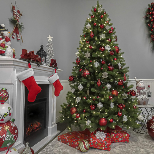 Árbol De Navidad Douglas Táctil Con 1000 Luces Claras