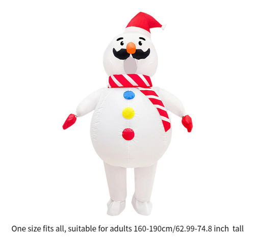 Disfraz Inflable De Muñeco De Nieve, Decoración Navideña,