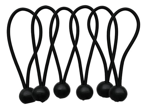 2 Cuerda Elástica Para Toldo De Lona Negro 5 Pulgadas