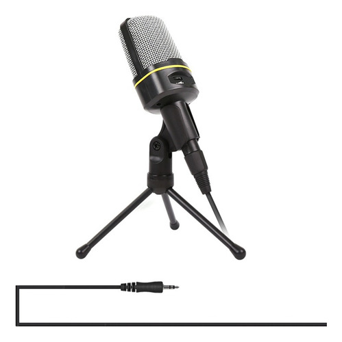 Micrófono de condensador negro omnidireccional Multimedia Sf920