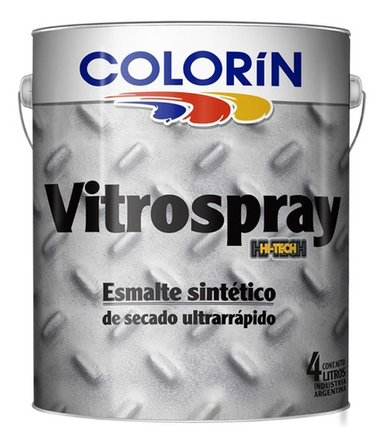 Esmalte Secado Ultra Rapido Vitrospray 1 Litro Brillante Color Amarillo Cromo