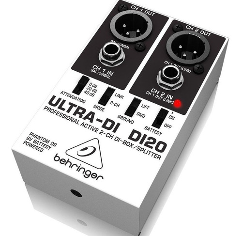 Caja Directa Activa Behringer Ultra - Di20 Stereo 48v