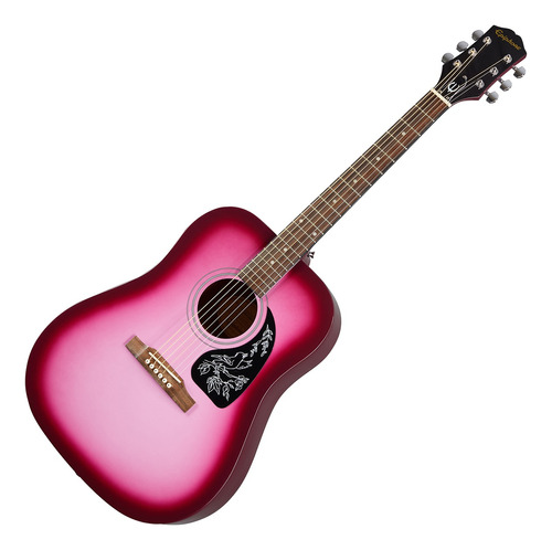 Guitarra EpiPhone Acustica Hot Pink Pearl