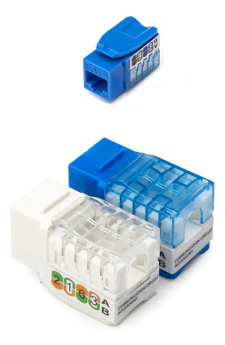 Jack Keystone Rj45 Cat6 Cat6a Cat5e Conector Modular Utp