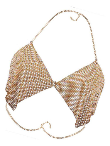 . Collar Atractivo De La Cadena Del Cuerpo Del Bikiní Oro