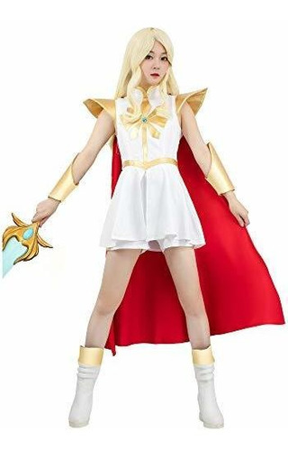 Vestido De Disfraces Para Mujer Shera Cosplay Con Manto