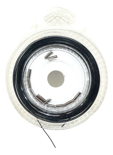 Cable De Acero Lider Pesca Amberjack 1x7 10 Mts Dorado Color negro--80 lbs