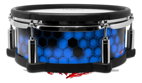Skin Wrap Para Roland Pd-108 Tambor Hex Azul No Incluido