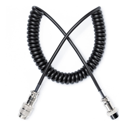 Cable Extension Microfono 5 Pine Espiral Duradero 5.9 Ft Ham