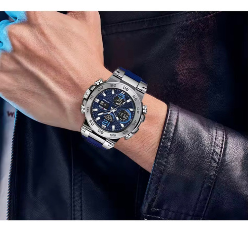 Reloj Wecool W-822 Azul/ Plateado Casual Moda Azul Plateado Azul